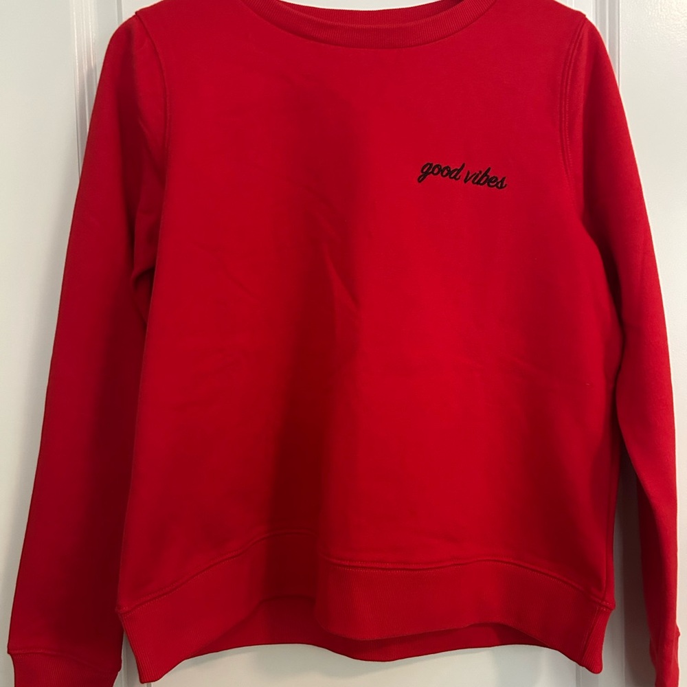 Only Red 'Good Vibes' Sweatshirt
